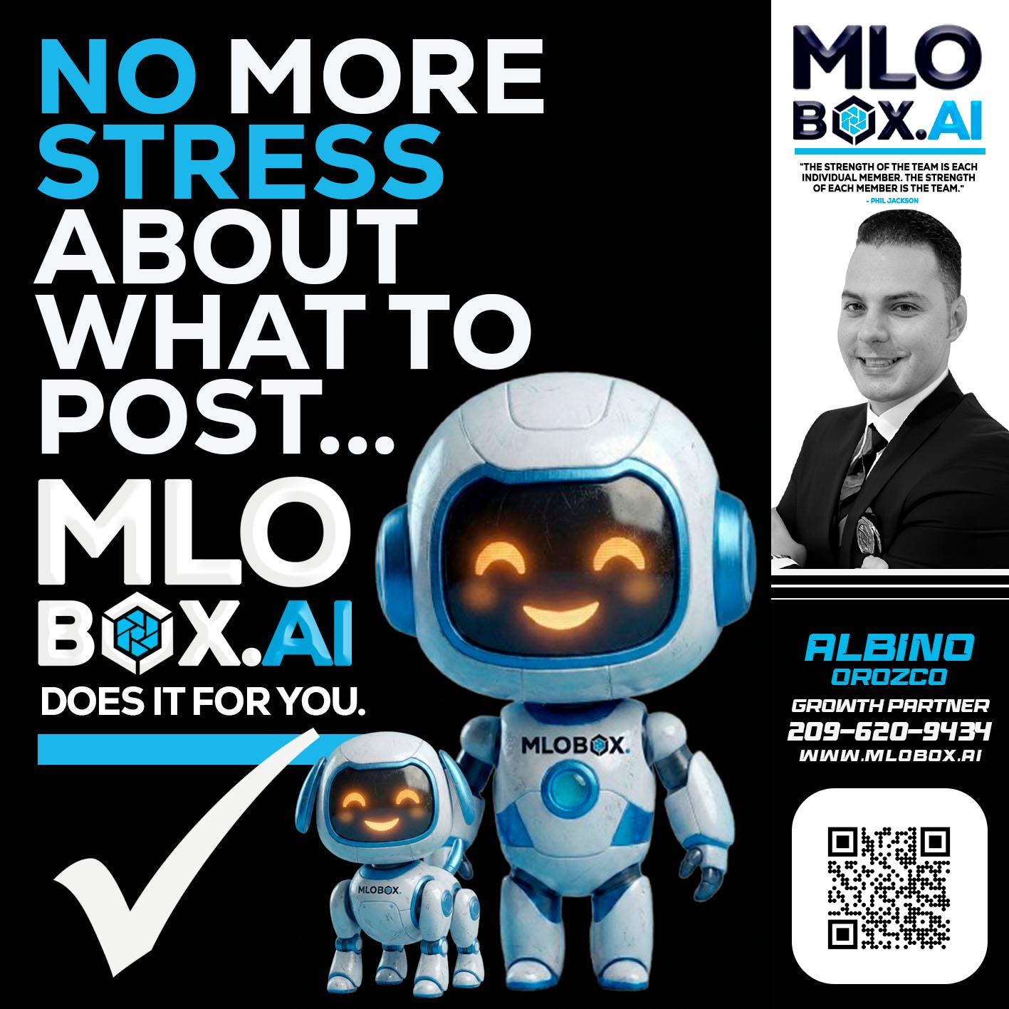 NO MORE STRESS - Albino Orozco -Mortgage Consultant