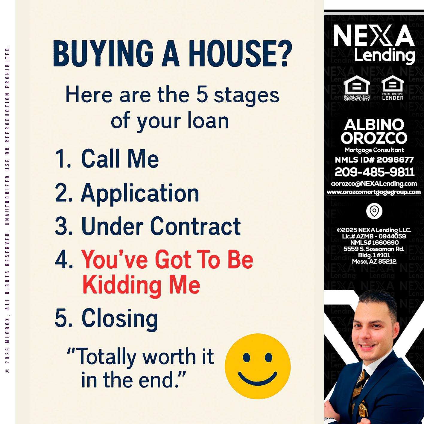 BUYING A HOUSE - Albino Orozco -Mortgage Consultant