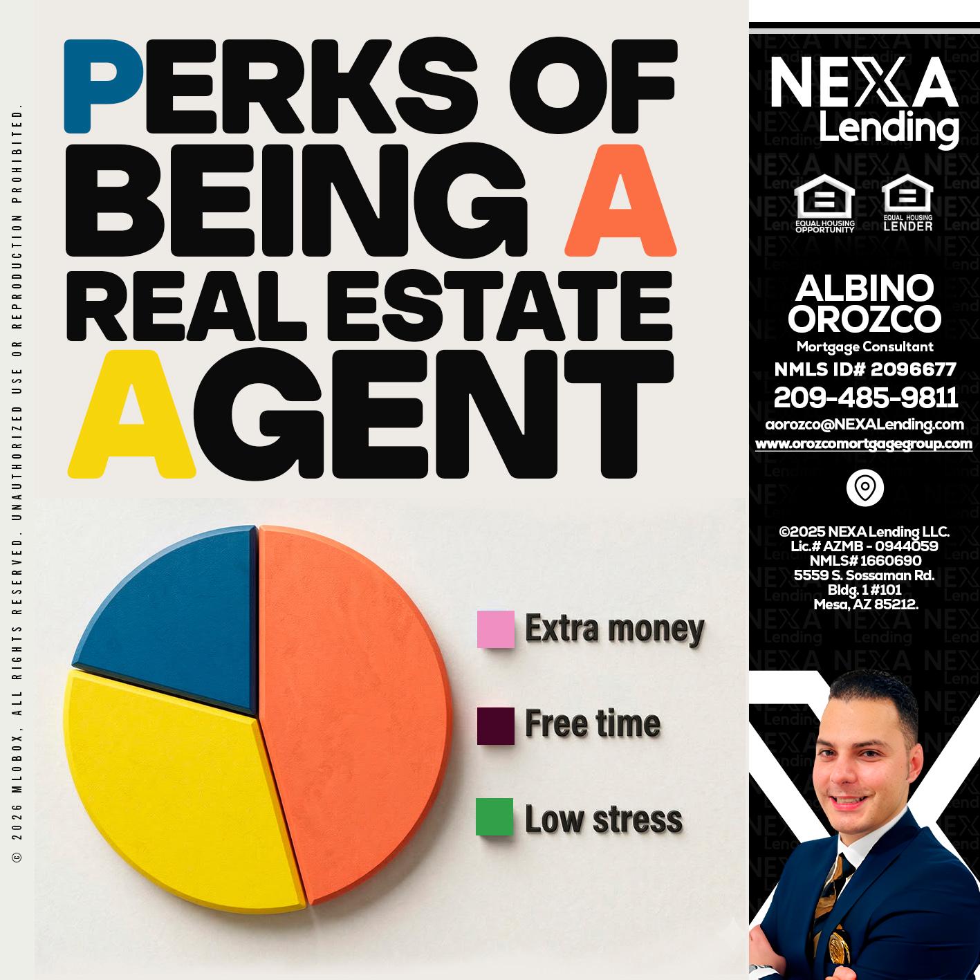 PERKS OF BEING - Albino Orozco -Mortgage Consultant