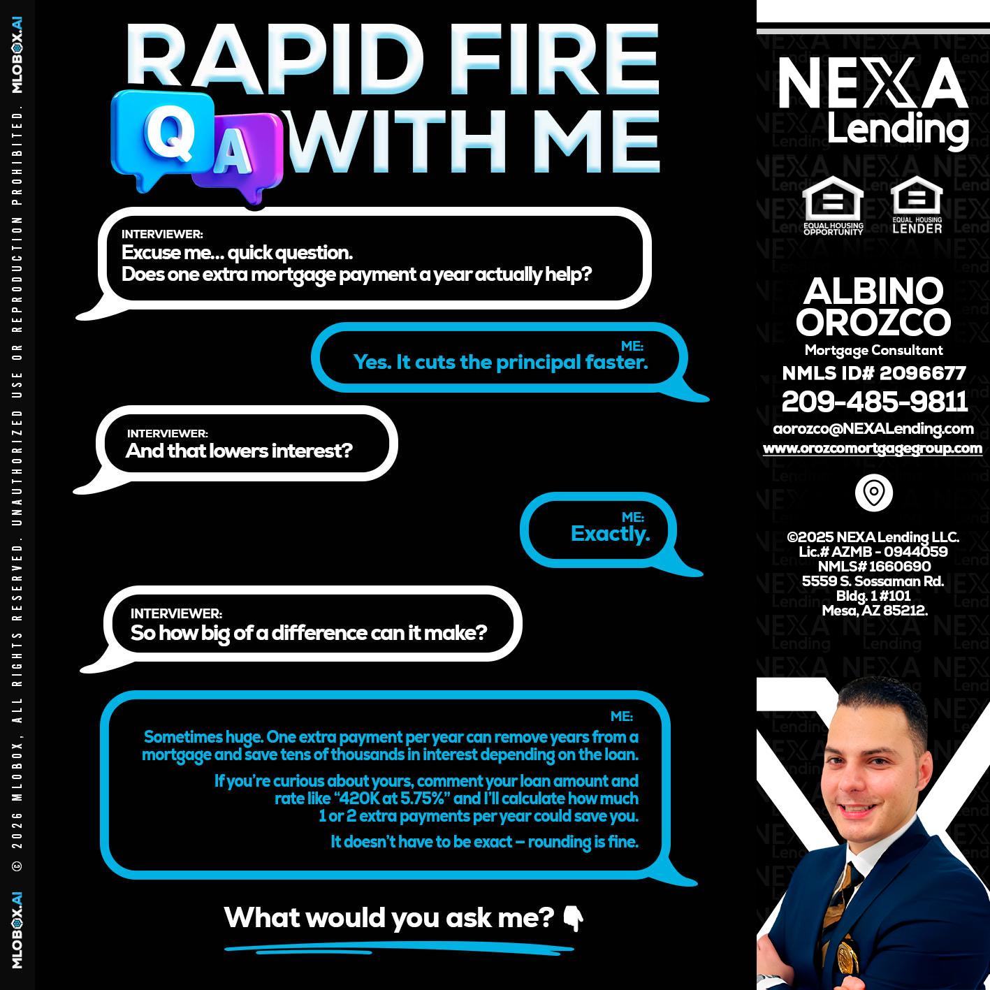 RAPID Q&A - Albino Orozco -Mortgage Consultant