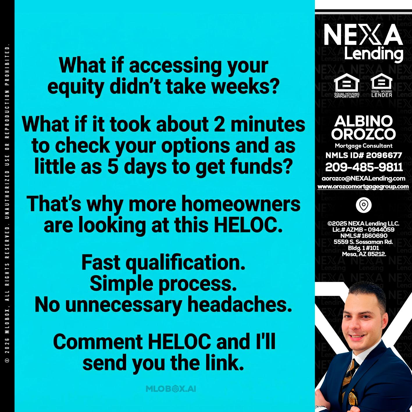 what if - Albino Orozco -Mortgage Consultant