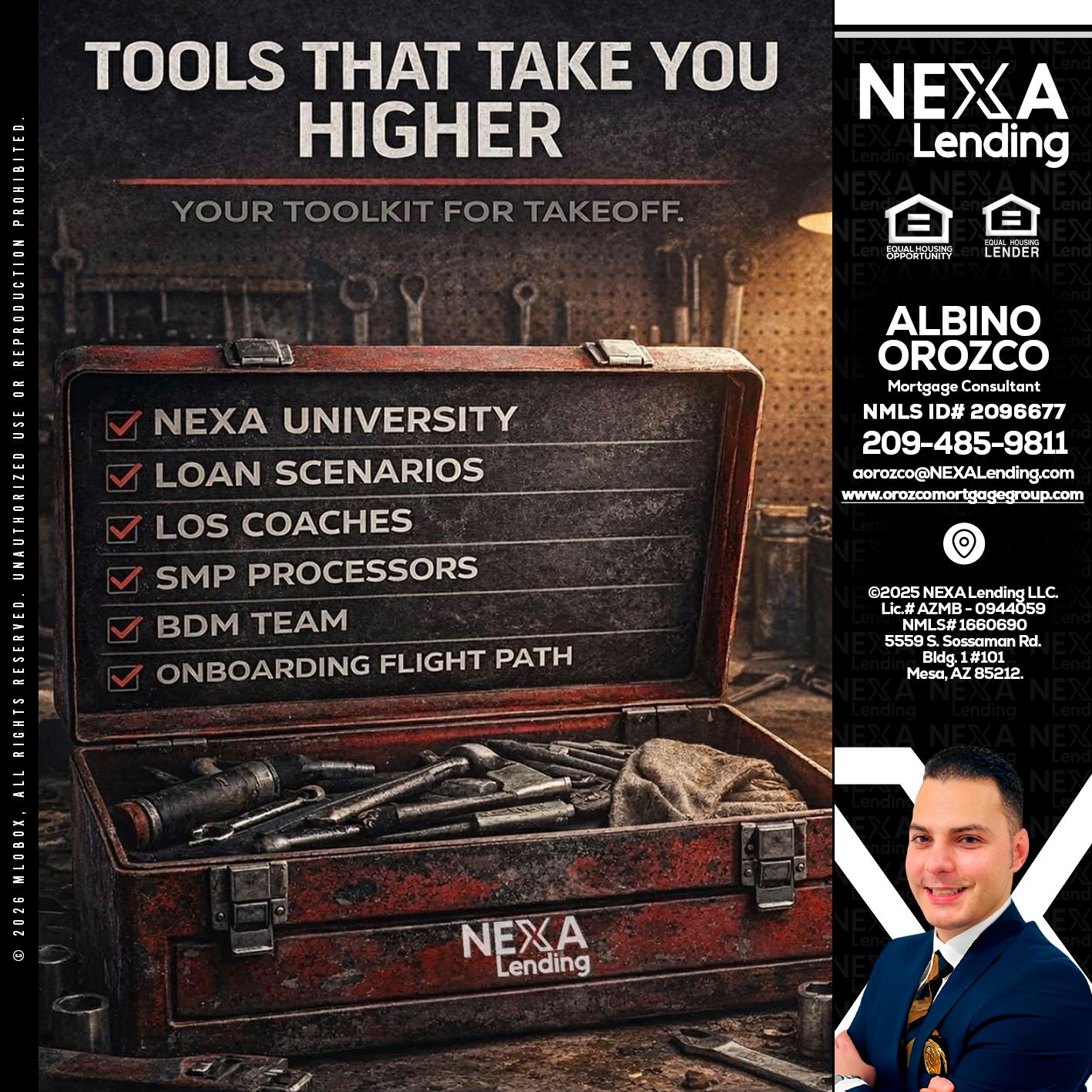 TOOLS THAT - Albino Orozco -Mortgage Consultant