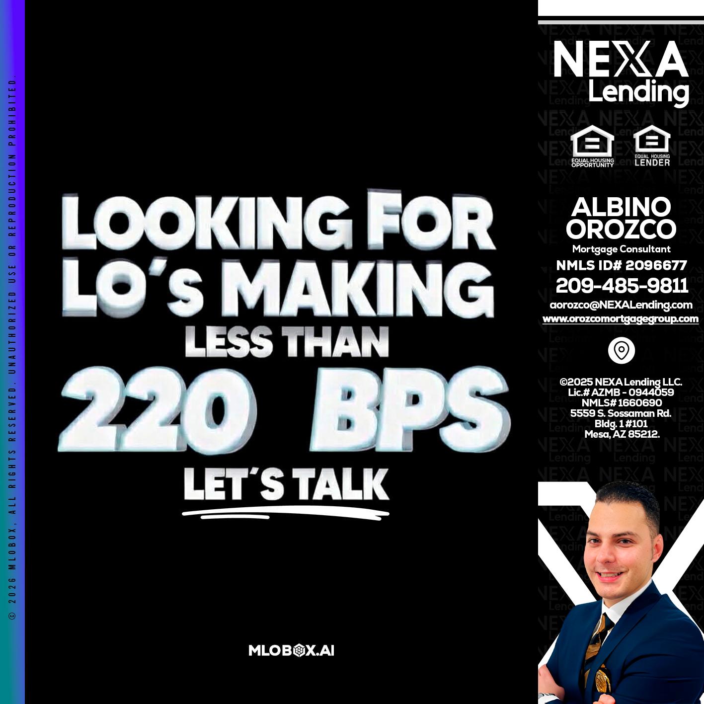 LOOKING FOR - Albino Orozco -Mortgage Consultant