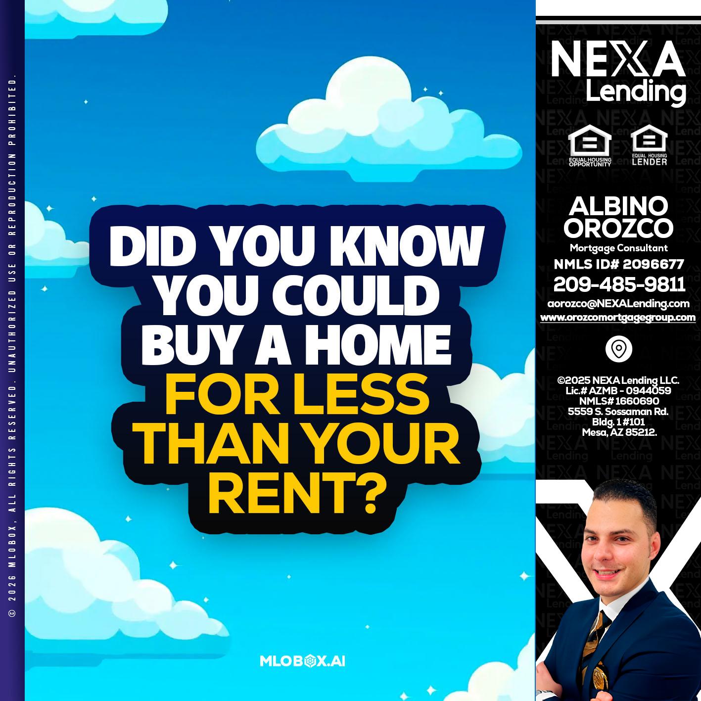 DID YOU KNOW - Albino Orozco -Mortgage Consultant