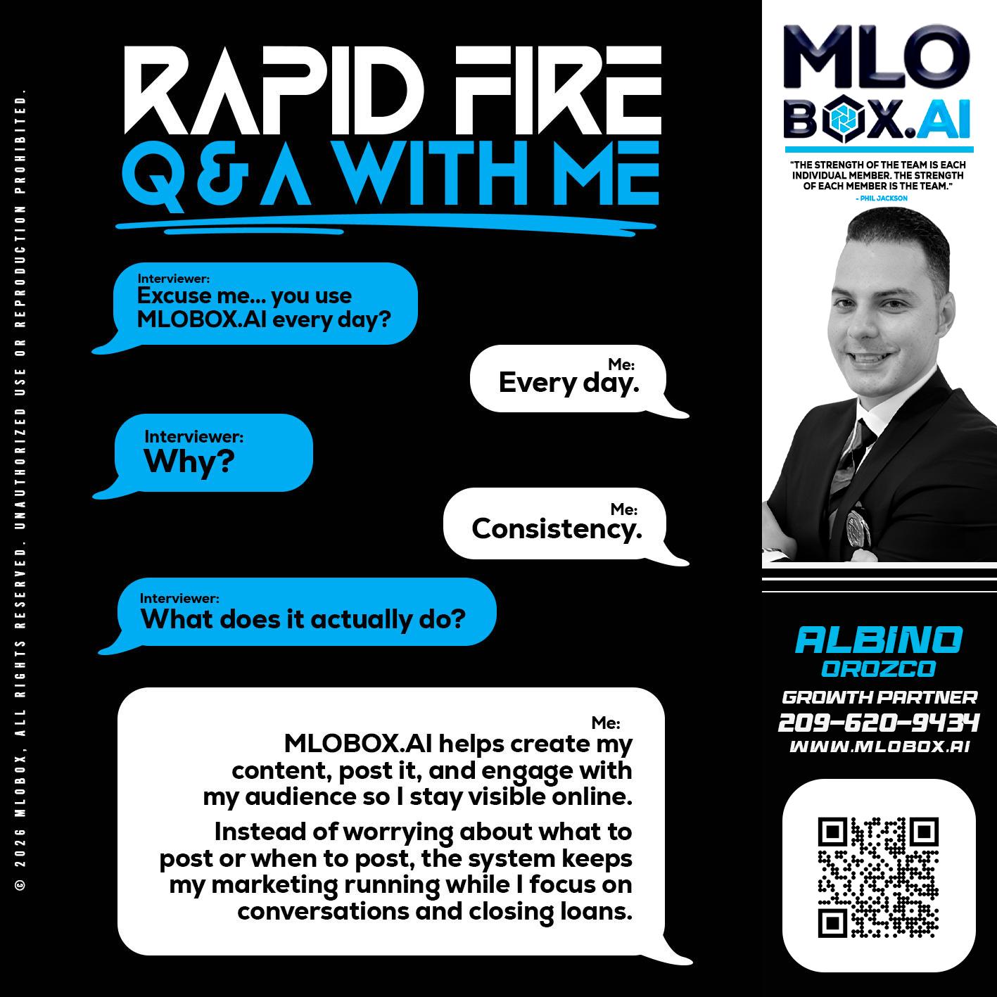 RAPID Q&A - Albino Orozco -Mortgage Consultant