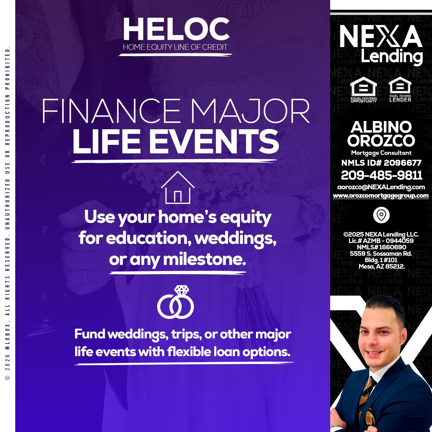 HELOC - Albino Orozco -Mortgage Consultant
