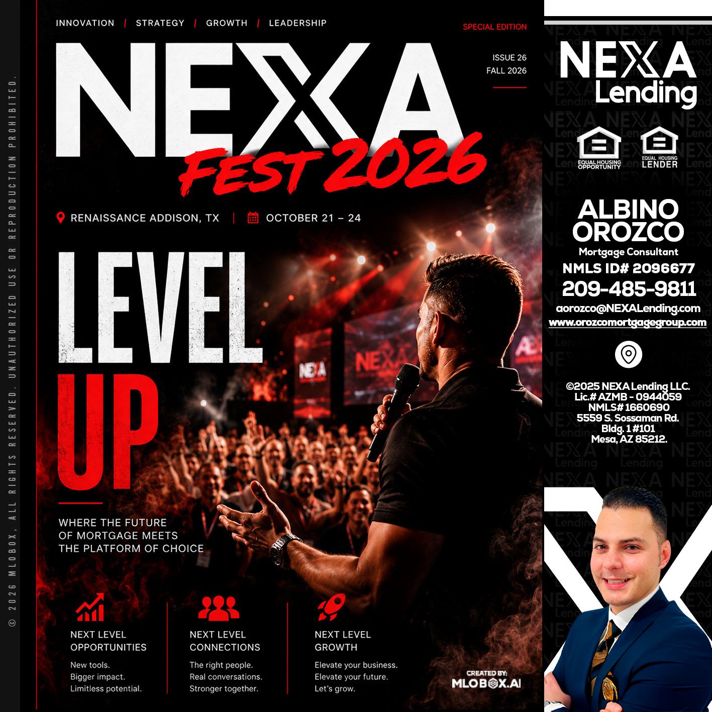 NEXA FEST 2026 - Albino Orozco -Mortgage Consultant