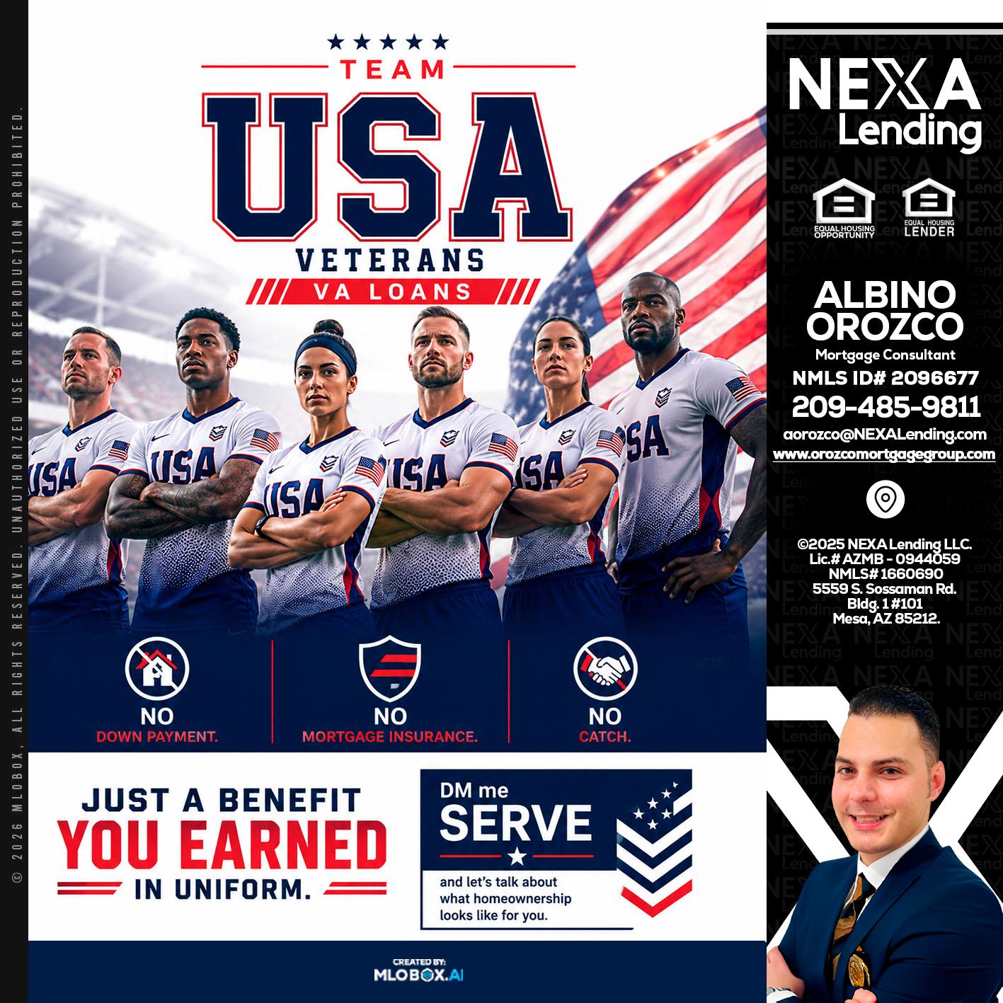 USA TEAM - Albino Orozco -Mortgage Consultant