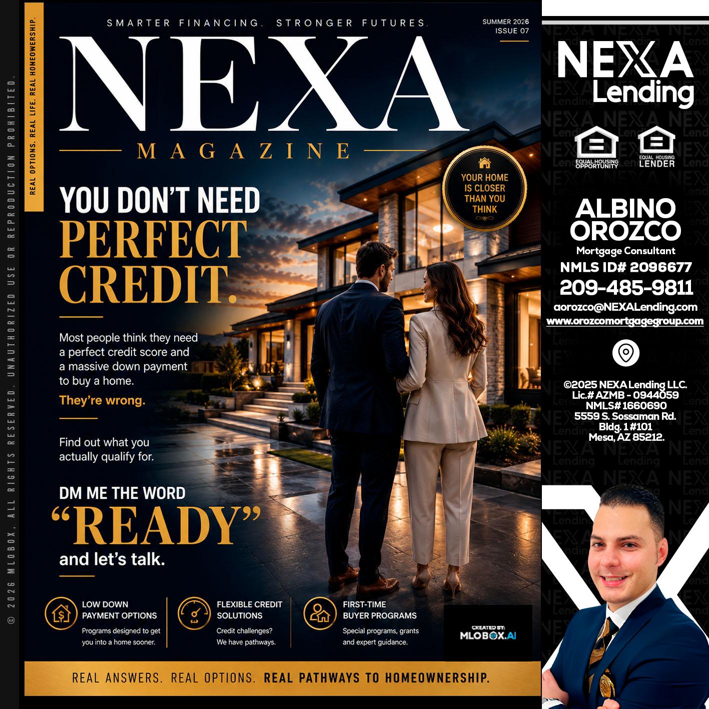 NEXA MAGAZINE - Albino Orozco -Mortgage Consultant