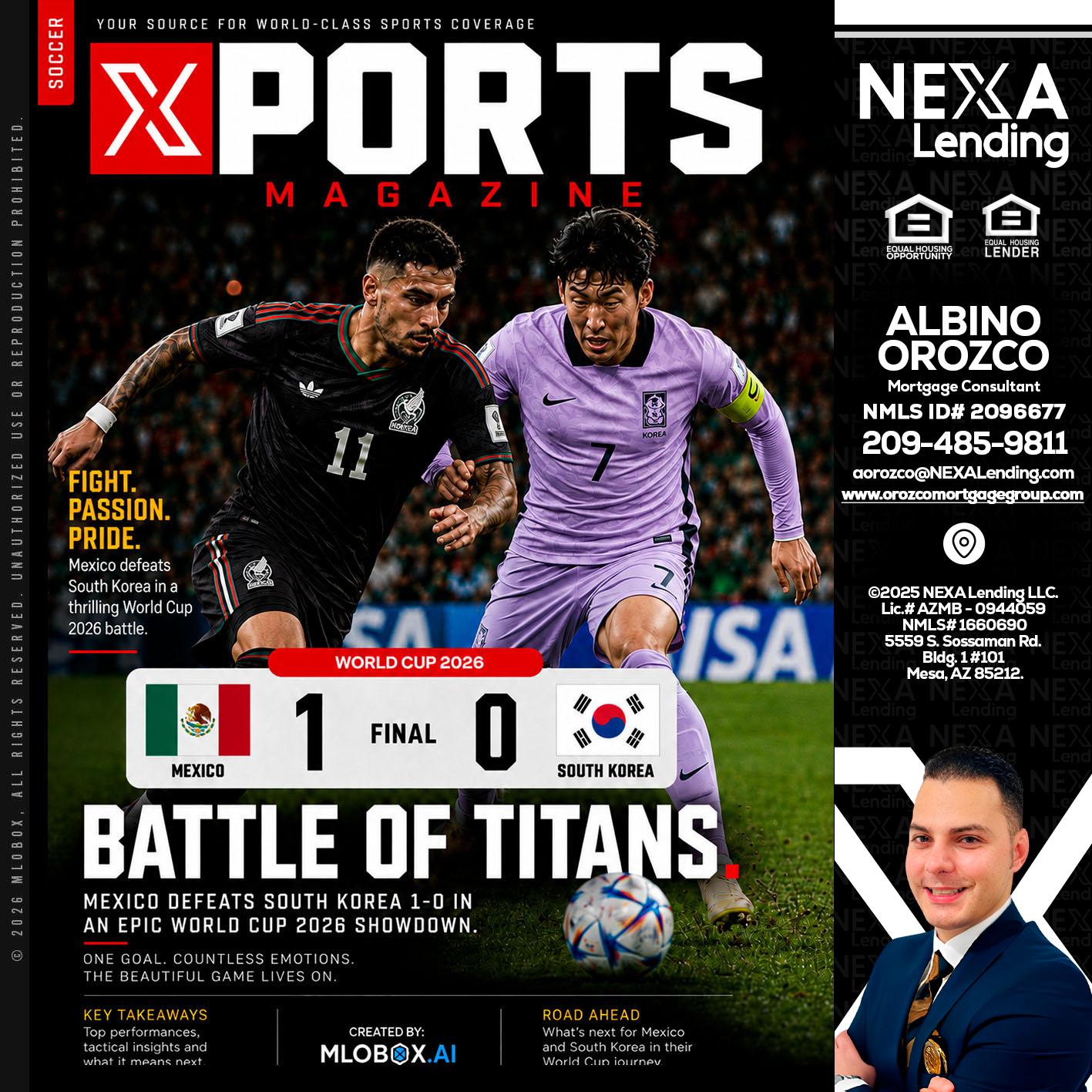 XPORTS MAGAZINE - Albino Orozco -Mortgage Consultant
