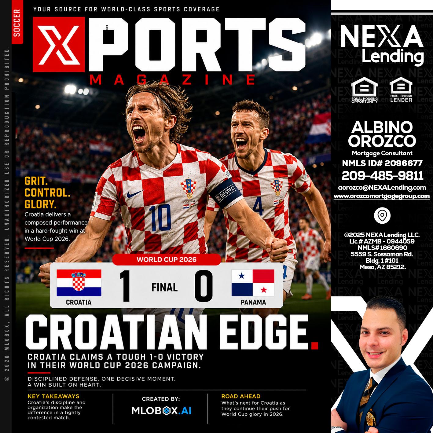 CROATIA 1-0 PANAMA - Albino Orozco -Mortgage Consultant