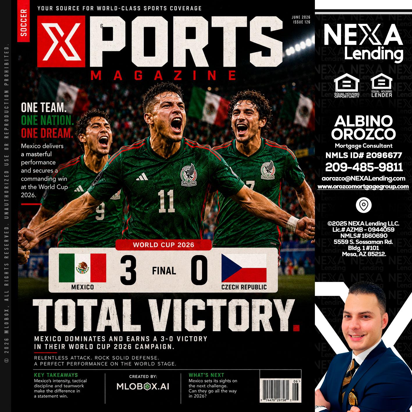 World Cup 2026 MEX 1-0 CZECH - Albino Orozco -Mortgage Consultant