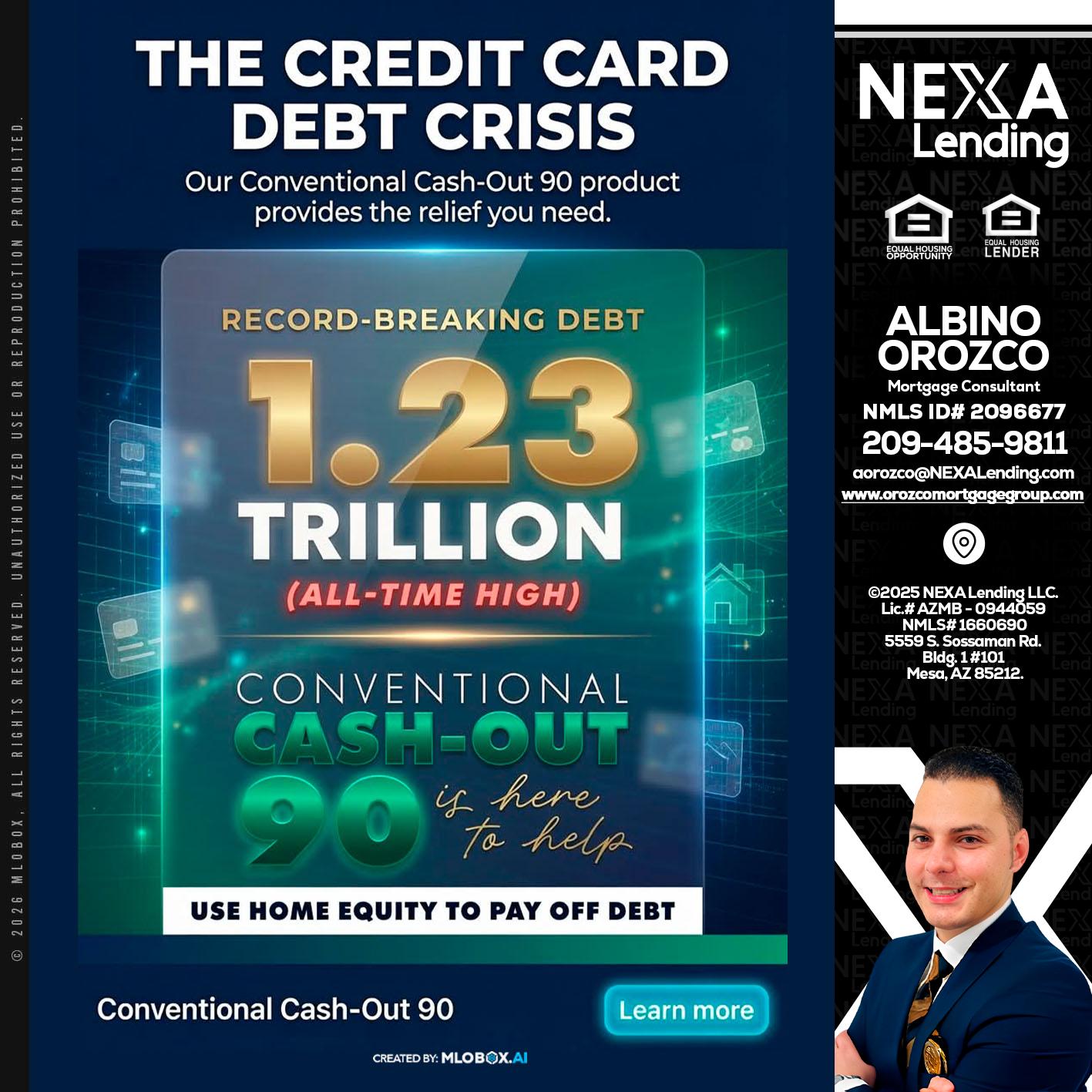 THE CREDIT CARD - Albino Orozco -Mortgage Consultant