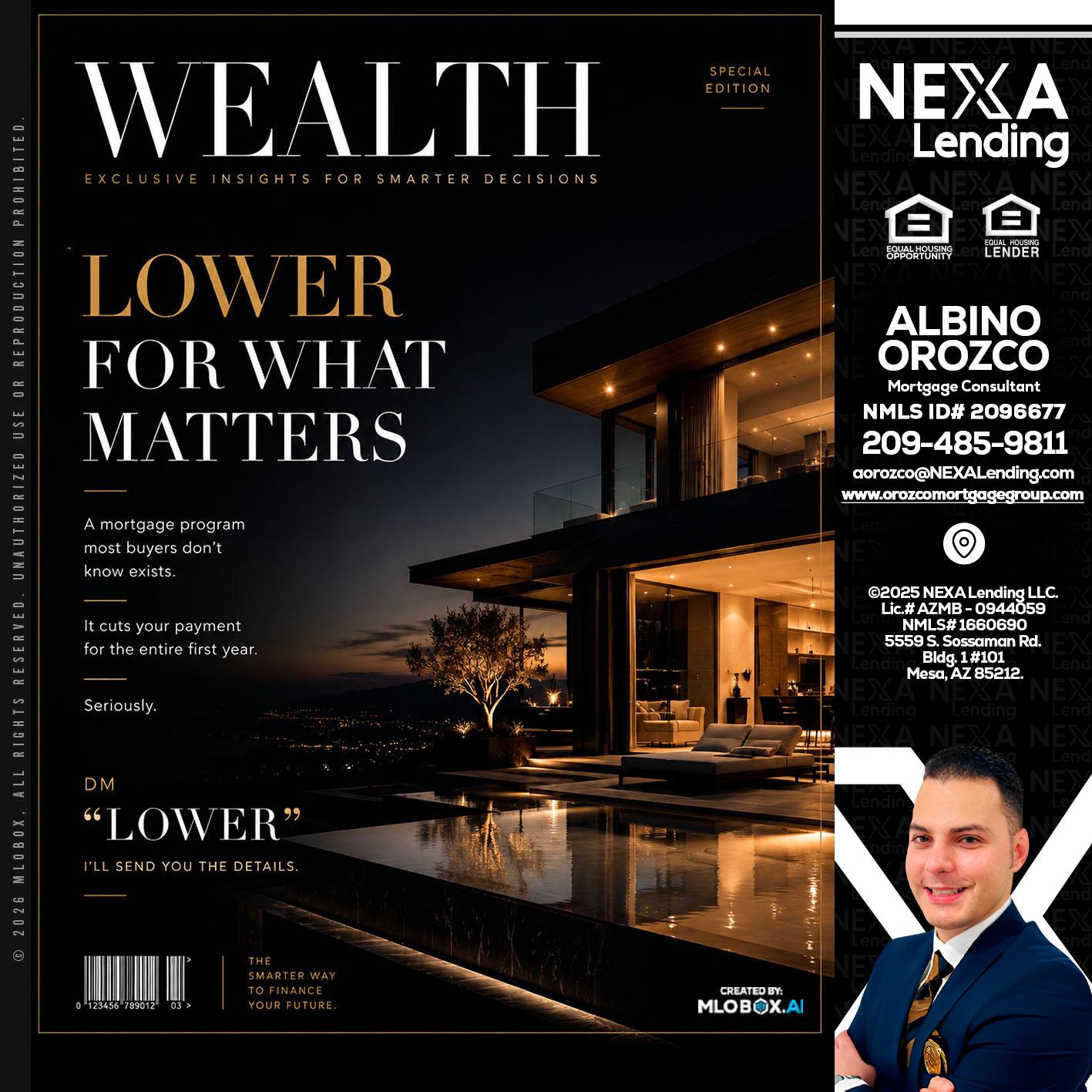 WEALTH - Albino Orozco -Mortgage Consultant