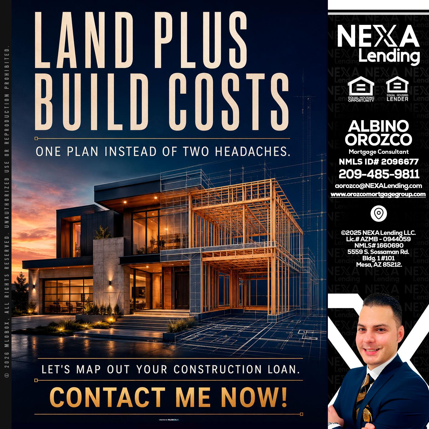 LAND PLUS - Albino Orozco -Mortgage Consultant