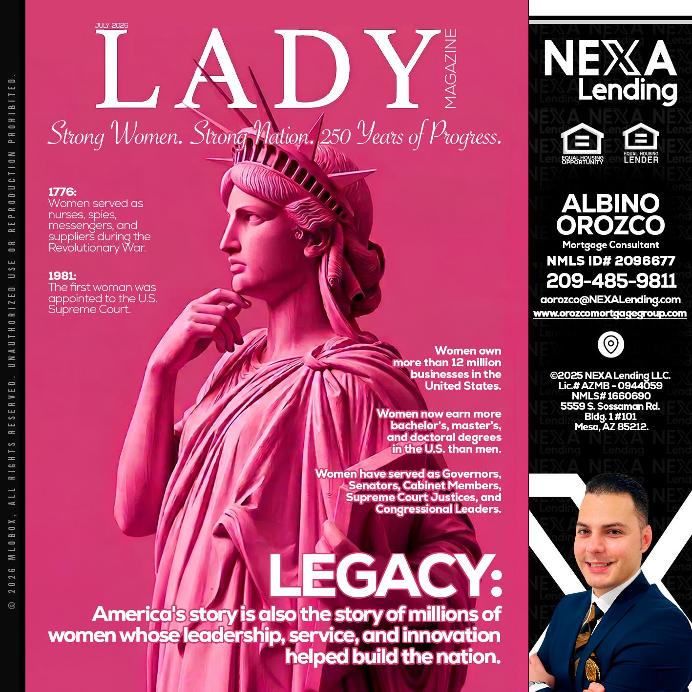 LADY LIBERTY! - Albino Orozco -Mortgage Consultant