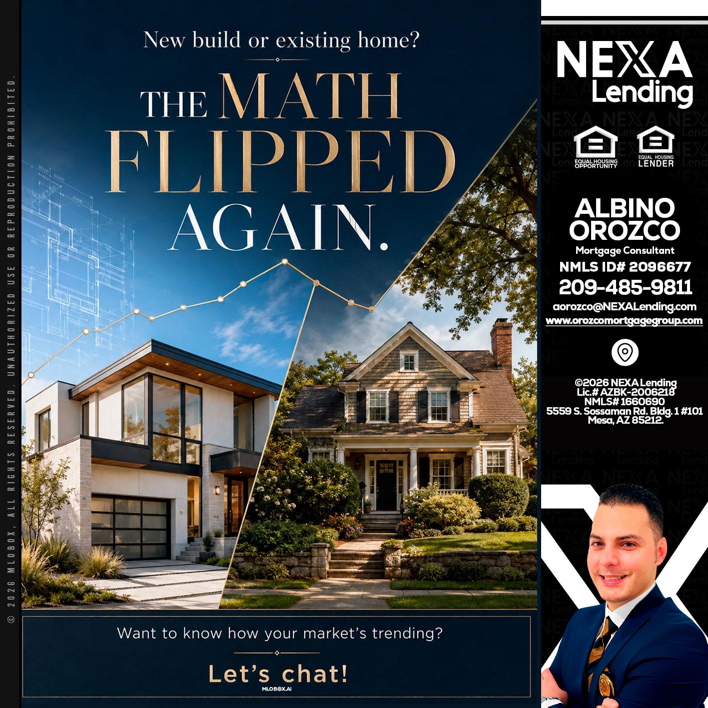 THE MATH FLIPED - Albino Orozco -Mortgage Consultant