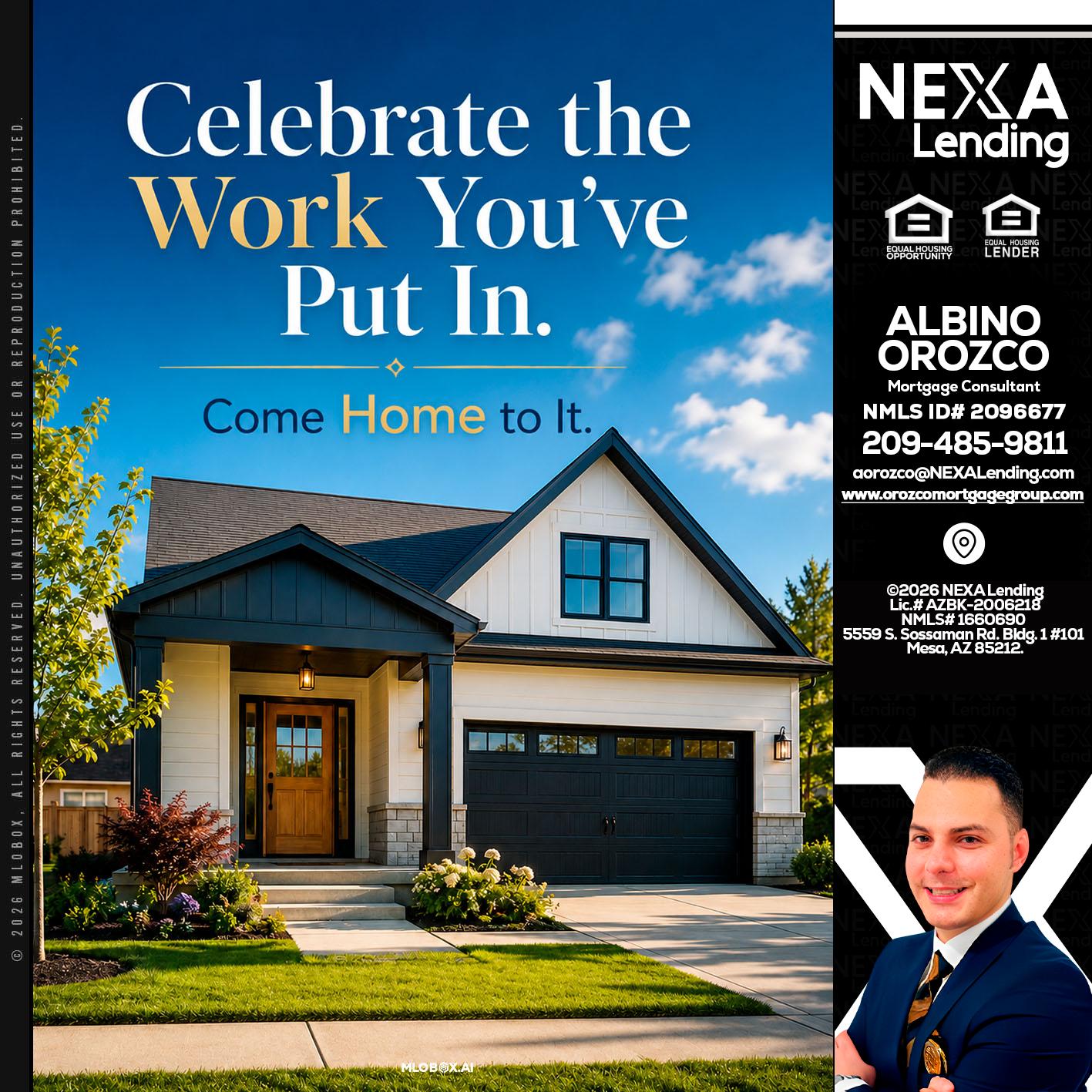 celebrate Labor Day - Albino Orozco -Mortgage Consultant